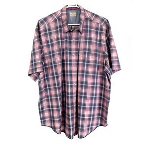 Tommy Bahama Short Sleeve Plaid Button Down Shirt Size XXL